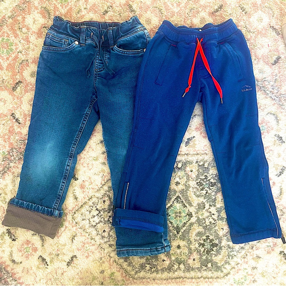 Warm fleece/lined pants LLBean 4